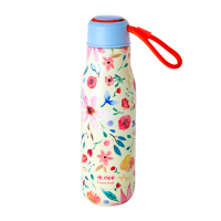 Flower Print Stainless Steel Water Bottle By Rice DK